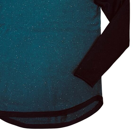 Smartwool Women’s Sz M Blue Teal Merino Wool Colorblock Sweater Pullover - Picture 6 of 10